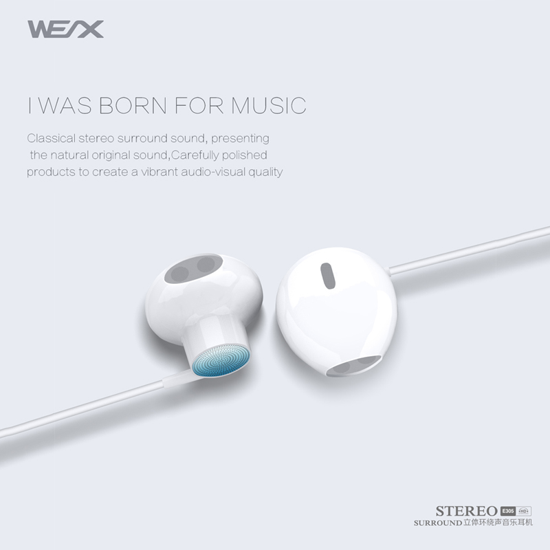 Écouteurs filaires WEX 305 Publier